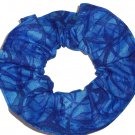 Blue Hair Scrunchie Blenders Fabric Scrunchies by Sherry