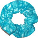 Turquoise Hair Scrunchie Blenders Fabric Scrunchies by Sherry