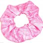 Pink Swirls Hair Scrunchie Blenders Fabric Scrunchies by Sherry