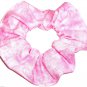 Pink Hair Scrunchie Blenders Fabric Scrunchies by Sherry