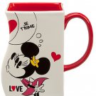 Disney Store Mickey and Minnie Mouse Interlocking Mug White Valentines Day New Disney Store Mickey and Minnie Mouse Interlocking Mug White Valentines Day New