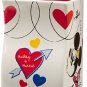 Disney Store Mickey and Minnie Mouse Interlocking Mug White Valentines Day New
