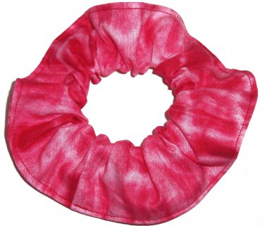 Red Tie Dye Hair Scrunchie Fabric Scrunchies by Sherry