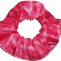 Red Tie Dye Hair Scrunchie Fabric Scrunchies by Sherry