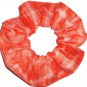 Orange Tie Dye Hair Scrunchie Fabric Scrunchies by Sherry