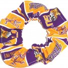 LSU Tigers Patchwork Fabric hair Scrunchie Scrunchies by Sherry NCAA