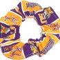 LSU Tigers Patchwork Fabric hair Scrunchie Scrunchies by Sherry NCAA