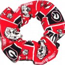 Georgia Bulldogs College Fabric Hair Scrunchie Scrunchies by Sherry NCAA