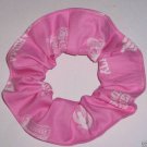 Oklahoma Sooners Pink Fabric Hair Ties Scrunchie Scrunchies by Sherry NCAA