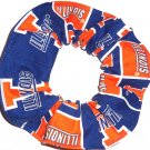 University of Illinois Fabric Hair Scrunchie Scrunchies by Sherry NCAA University of Illinois Fabric Hair Scrunchie Scrunchies by Sherry NCAA