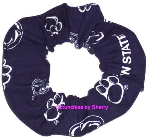 Penn State Nittany Lions Fabric Hair Scrunchie Scrunchies by Sherry NCAA