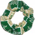 USF Bulls Patchwork Fabric Hair Ties Scrunchie Scrunchies by Sherry NCAA