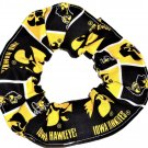 Iowa Hawkeyes Patchwork Fabric hair Scrunchie Scrunchies by Sherry NCAA