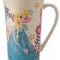 Disney Store Elsa Frozen Coffee Mug Cup Floral New 2015