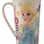 Disney Store Elsa Frozen Coffee Mug Cup Floral New 2015