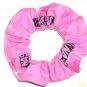 I Love NASCAR Pink Fabric Hair Tie Scrunchie Scrunchies by Sherry