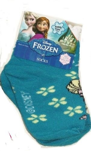 Disney Frozen Elsa Teal Socks Sock Size 5-6.5