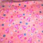 Teddy Bears Peach Pink Fleece Baby Pet Lap Blanket  Hand Tied 30" x 24"