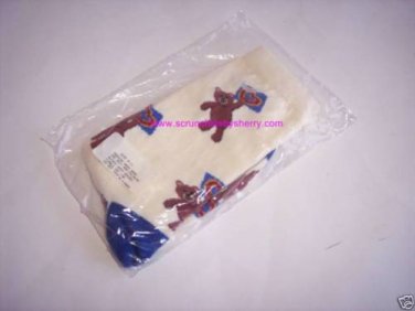 Teddy Bears Socks Ladies 9-11 For Bare Feet NEW