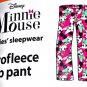 Disney Minnie Mouse Ladies Lounge Pants Sleepwear PJ's Pink New X-Large 16-18