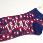 Texas Rangers Short Socks Ladies Mens MLB Baseball