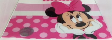 Disney Store Minnie Mouse Placemat Pink Dots Girls Kid New