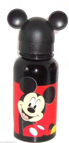 Disney Store Mickey Mouse Aluninum Water Bottle Meal Time Magic New