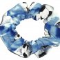 Soccer Balls in the Clouds Fabric hair Scrunchie Scrunchies by Sherry