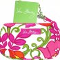 Vera Bradley Clip Zip ID Lilli Bell Pink Orange Green New