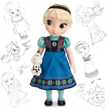 Disney Store Elsa Doll Animators Toddler Collection Frozen New