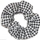 Black White Houndstooth Print Hair Scrunchie Ponytail Holder Scrunchies by Sherry Black White Houndstooth Print Hair Scrunchie Ponytail Holder Scrunchies by Sherry