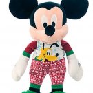 Disney Store Mickey Mouse Holiday Pajamas Plush Toy Pluto 17'' 2015 New