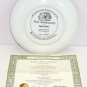 Teddy Bear First Anniversary Collector Plate Franklin Mint COA Teddy Bear Museum