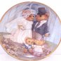 Teddy Bear Just Married Collector Plate Franklin Mint COA Museum Patricia Brooks