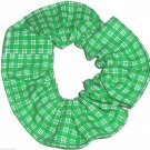 Green White Plaid Fabric Hair Scrunchie Scrunchies by Sherry Green White Plaid Fabric Hair Scrunchie Scrunchies by Sherry
