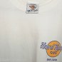 Hard Rock Cafe T-Shirt San Juan 1990s White Tee Guitar Palm Trees City Boat L