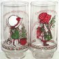 Holly Hobbie Coke Glasses American Greetings Limited Edition Vintage Lot of 2