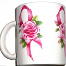 Avon Pink Ribbon Roses Coffee Mug Cup Breast Cancer Awareness Tea Avon Pink Ribbon Roses Coffee Mug Cup Breast Cancer Awareness Tea