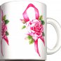 Avon Pink Ribbon Roses Coffee Mug Cup Breast Cancer Awareness Tea