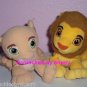 Disney Lion King Simba Plush Toys Bean Bag Stuffed Animals Lot of 2