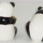Giant Panda Bears Salt Peppers Shakers 1999 Sir Lanka Animal Collectible Vintage