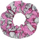 Disney Marie Pink White Fabric hair Scurnchie Scrunchies by Sherry Disney Marie Pink White Fabric hair Scurnchie Scrunchies by Sherry