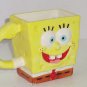 Spongebob Squarepants Coffee Mug Yellow Square Ceramic Viacom 2004 Great Gift