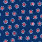 Chicago Cubs Blue Mini Print Fabric Hair Scrunchie Scrunchies by Sherry MLB Baseball