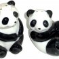 Giant Panda Bears Salt Peppers Shakers Henriksen Collectible Vintage Japan