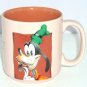 Disney Goofy Coffee Mug Tan Brown Tea Soup Hot Coca Cup