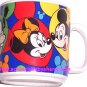 Disney Donald Pluto Goofy Minnie Mickey Coffee Mug Cup Bright Colorful