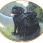 Black Labrador Lab Retriever Collector Plate Sporting Companions Franklin Mint