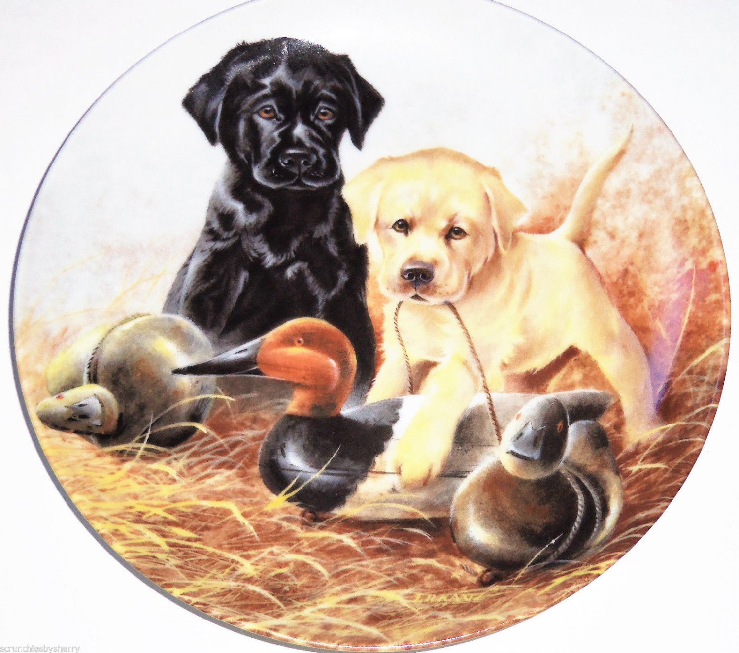 Labrador Retrievers Collector Plate 1988 A Perfect Set United Kennel Club COA