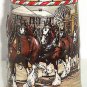 Budweiser Beer Stein 1986 Clydesdales Horses American Town Winter Day Vintage